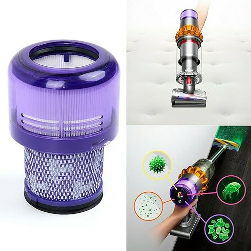 Miniatura 6 de Paquete de 4 filtros reutilizables lavables 2 en 1 de repuesto para Dyson V15 SV14 Detectar accesorios inalámbricos Aspiradora