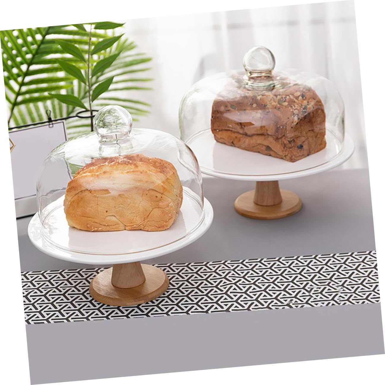 Alzata per Dolci con Coperchio in Vetro, Piccola, per Torte e Cupcake