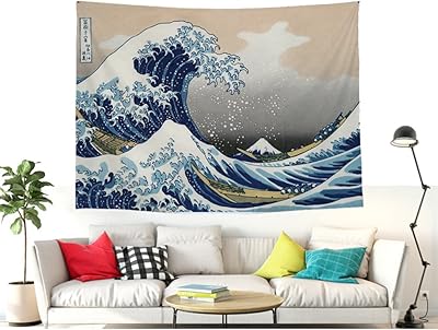 Meereswelle Malerei Wandteppich Japanischen Stil Kanagawa Grosse