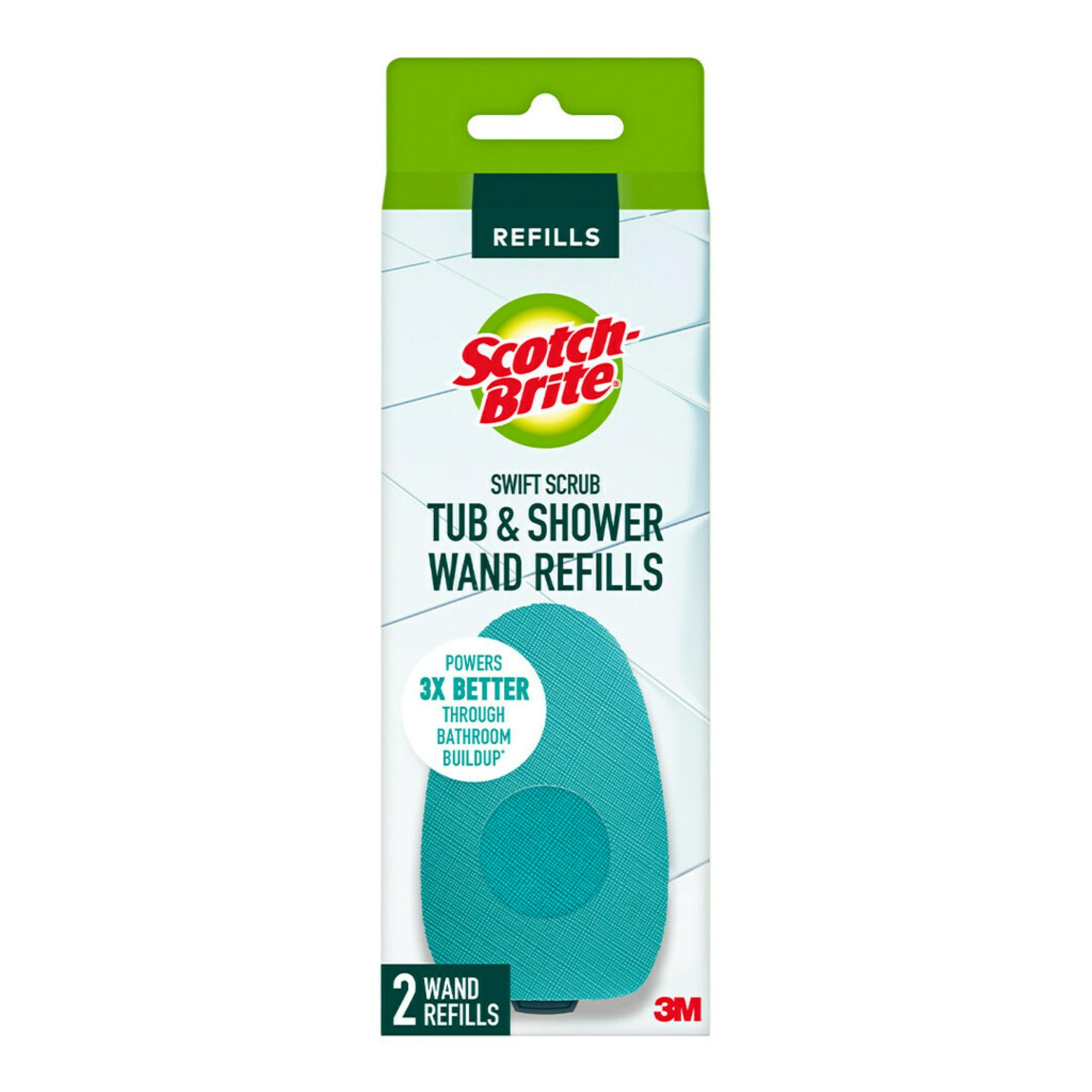 Scotch-Brite Swift Scrub Tub &amp; Shower Wand Refills Ideal for, 2 Refills