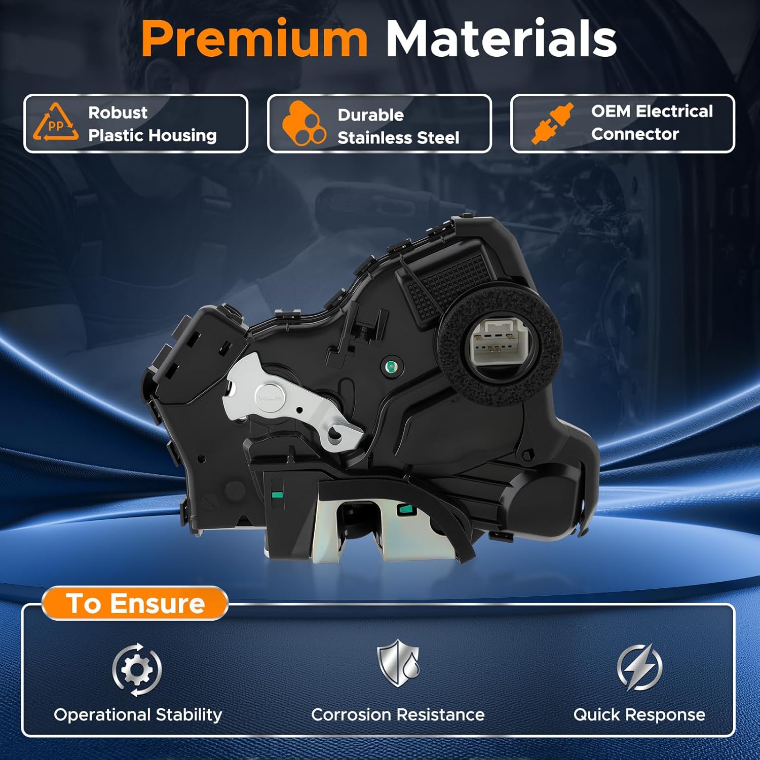 Front Right Passenger Side Door Lock Actuator Motor Fits for Toyota RAV4 2006-2015, 4Runner 2010-2019, Camry 07-2017, Corolla 2009-2013, for Lexus GX460 2010-17, ES350 2007-17, Replaces 69030-0C050