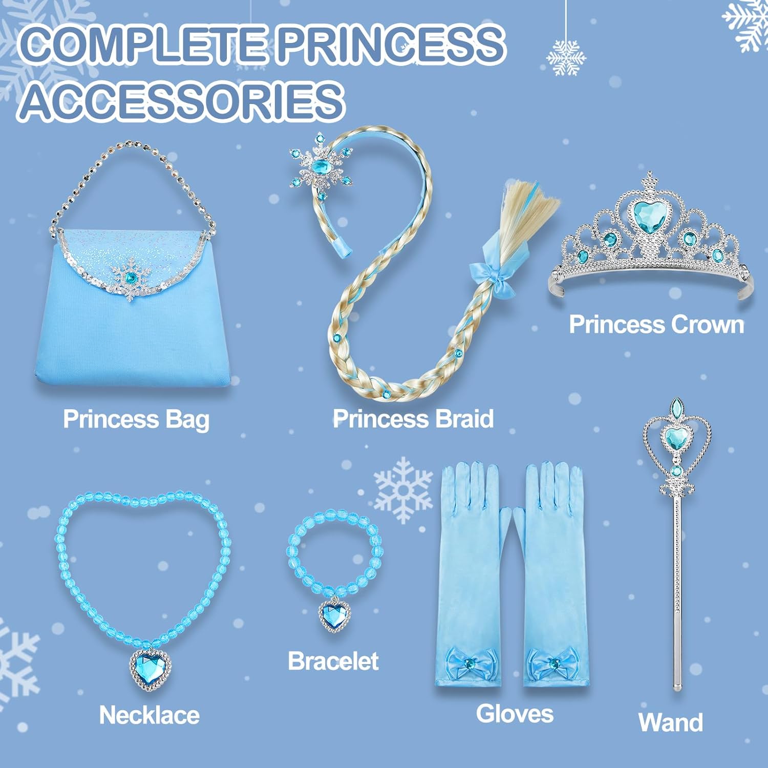 Princess Dresses for Girls Light Up Princess Costume for Little Girls Christmas Halloween Costume for Kids Toddler - Image 4