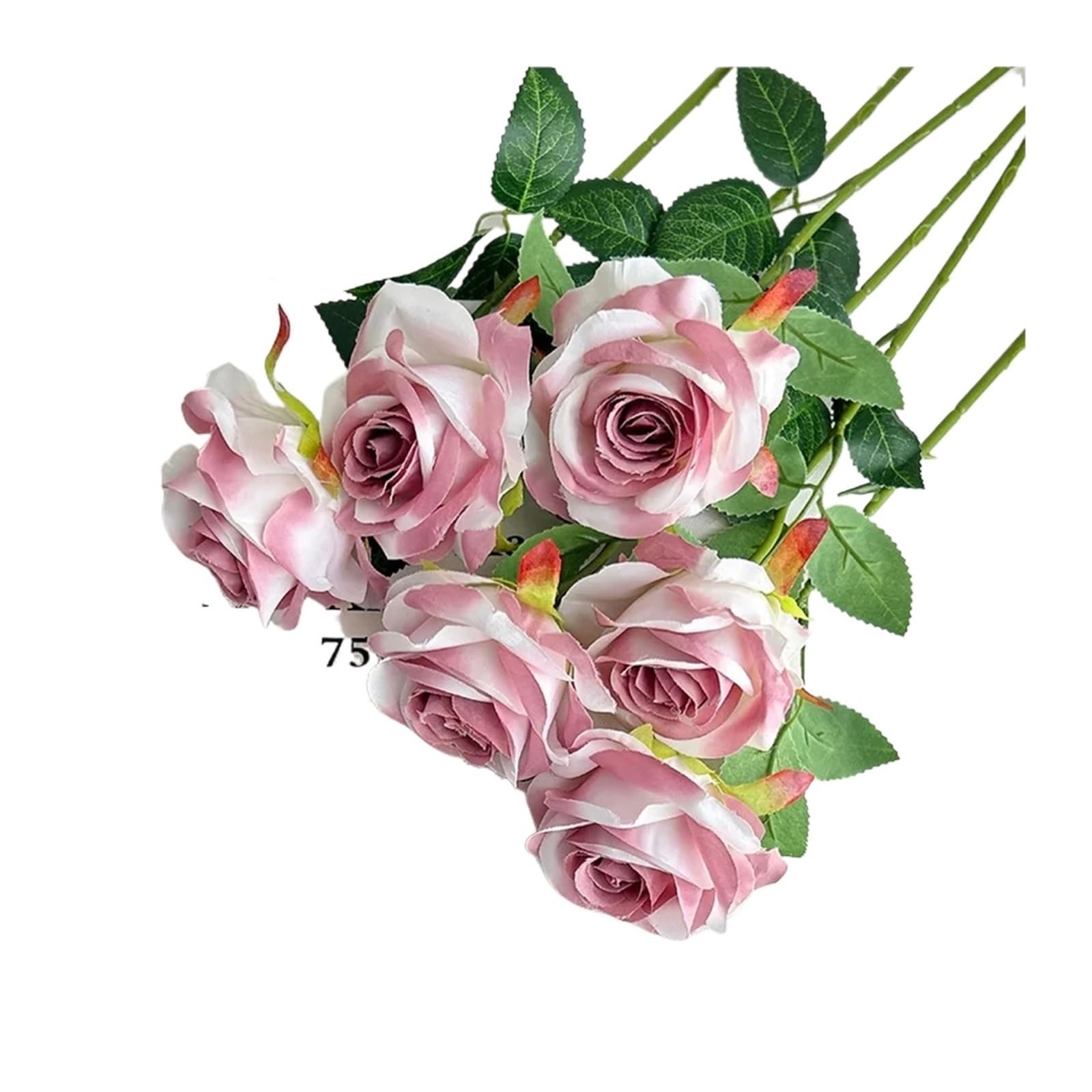 FVDZRFIE Artificial Flowers Rose Pink Artificial Roses Fake Flowers with Stems for DIY Wedding Bouquets Bridal Centerpieces Arrangements Tables Decorations