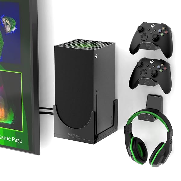 TotalMount – Wall Mount for Xbox Series X – Prevents Your Xbox from Falling by Securing Each Side
