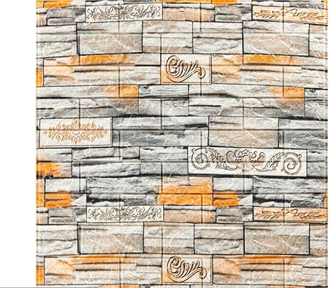 Amazon 3d立体壁紙 壁紙シール レンガクッションシート 貼って剥せる 壁紙 カッティングシート 防水シート 防汚 賃貸 Diy ウォールステッカー 発泡スチロール 70 77 0 6cm 70 77cm 三枚 D8 Diy 工具 ガーデン