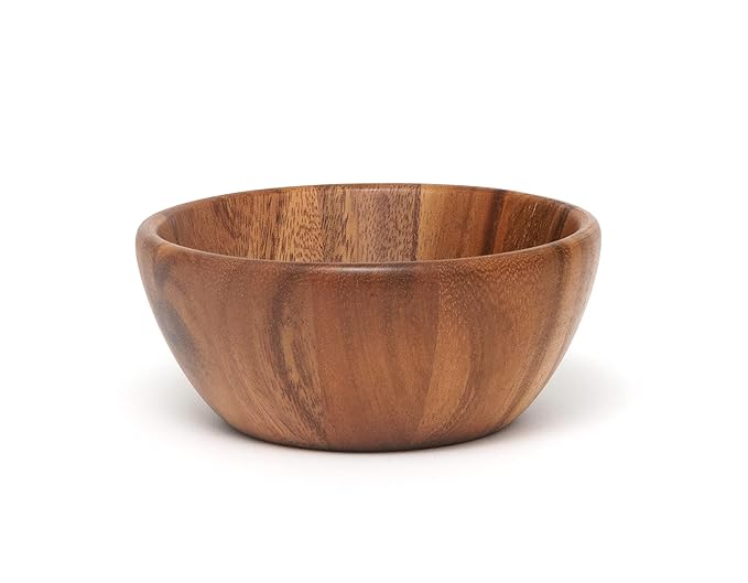 Lipper International Acacia Round Flair Bowl