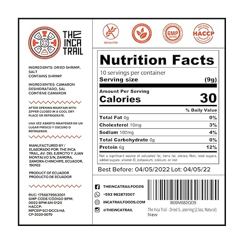 Miniatura 5 de The Inca Trail - Polvo de camarones secos - Condimento sin gluten, orgánico, sin azúcar añadido, sin MSG, alto contenido de proteínas, sin culpa,