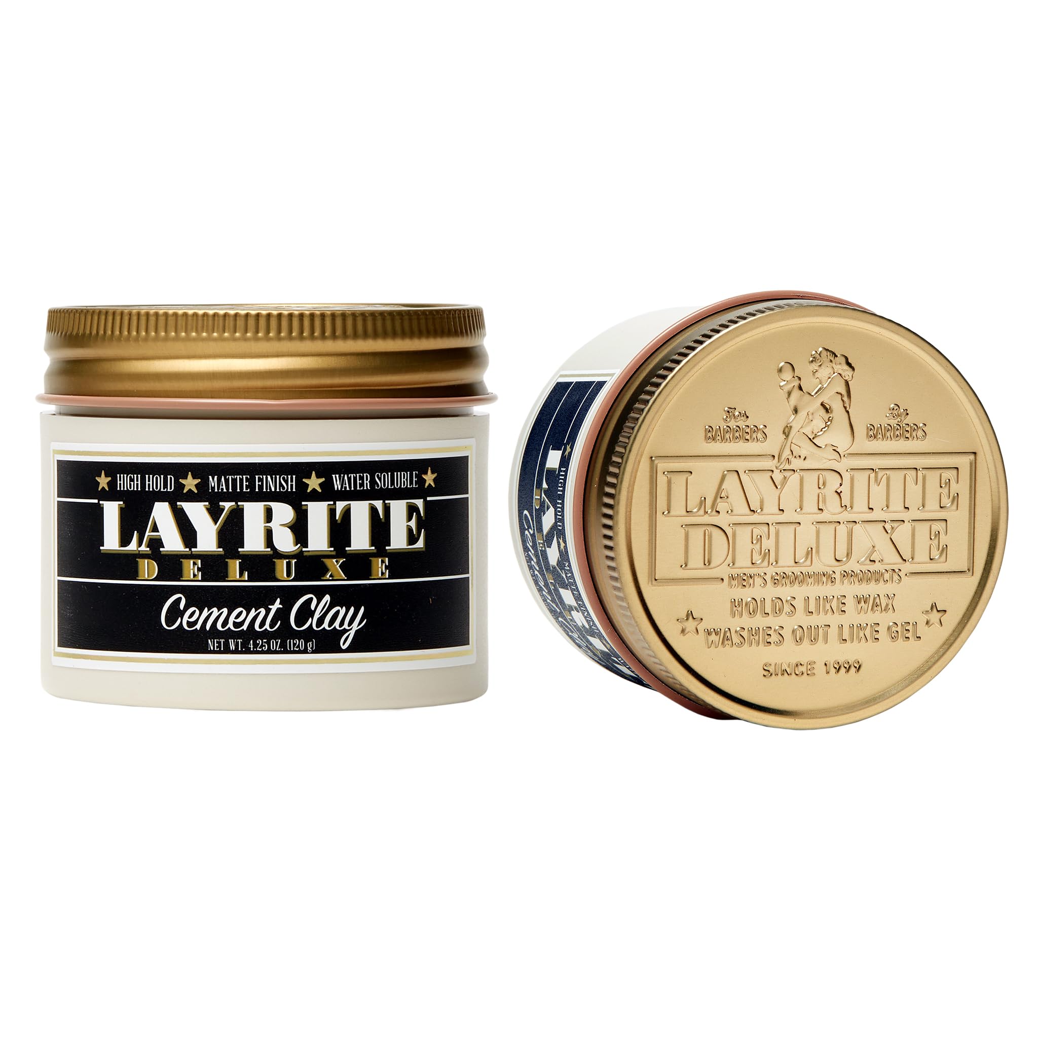 Layrite Deluxe Cement Clay 4.25 oz 2 pack