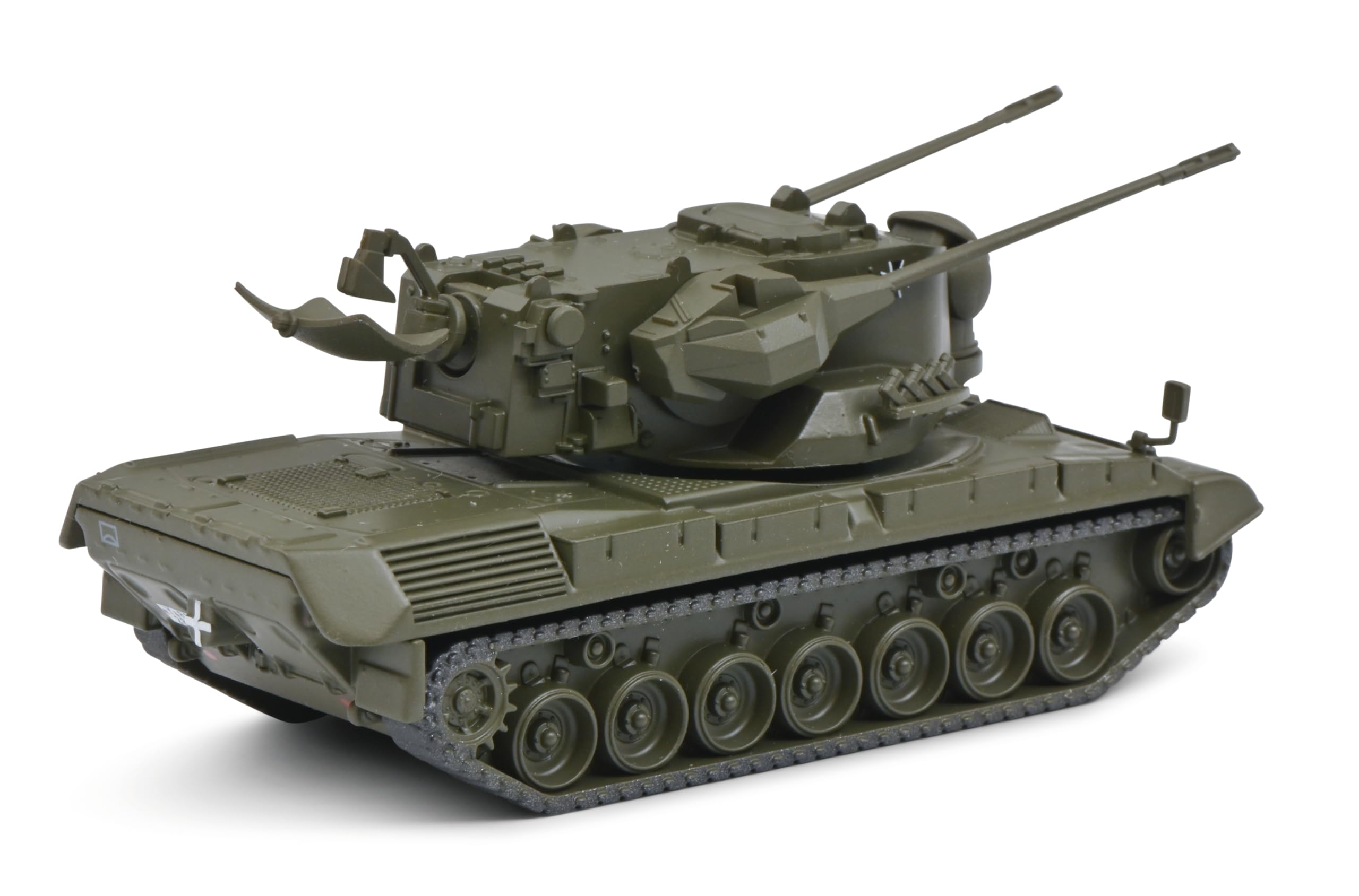 Schuco 1:87 Gepard Flakpanzer BW Camo - Hochwertiges Diecast Modell im Maßstab 1:87, Modellauto, 1:87, Militär, Sammlermodell, Diorama