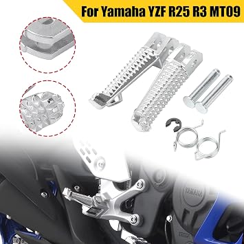 Replacement Front Footrest Footpeg Fit For Yamaha YZF-R125 MT-03 MT-09 MT-07 XSR Tracer