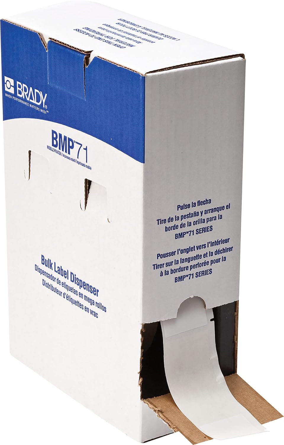 Brady Self-Laminating Vinyl Wrap Around Wire and Cable Labels, Bulk, for M610, M611, M710, BMP61, and BMP71 Printers - 4" x 1.5". BM-33-427