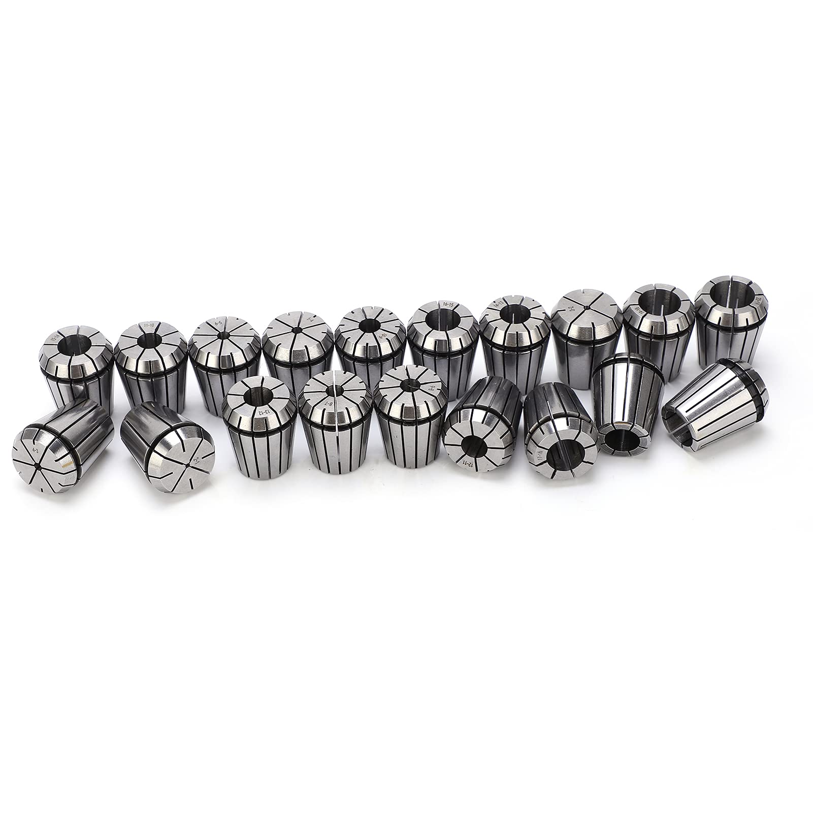 Zestaw tulei zaciskowych ER32 19 - szt. 2-20 mm |Dokładne tuleje frezarskie CNC do maszyn grawerujących |Bicie 0,015 mm, konstrukcja automatycznego zwalniania