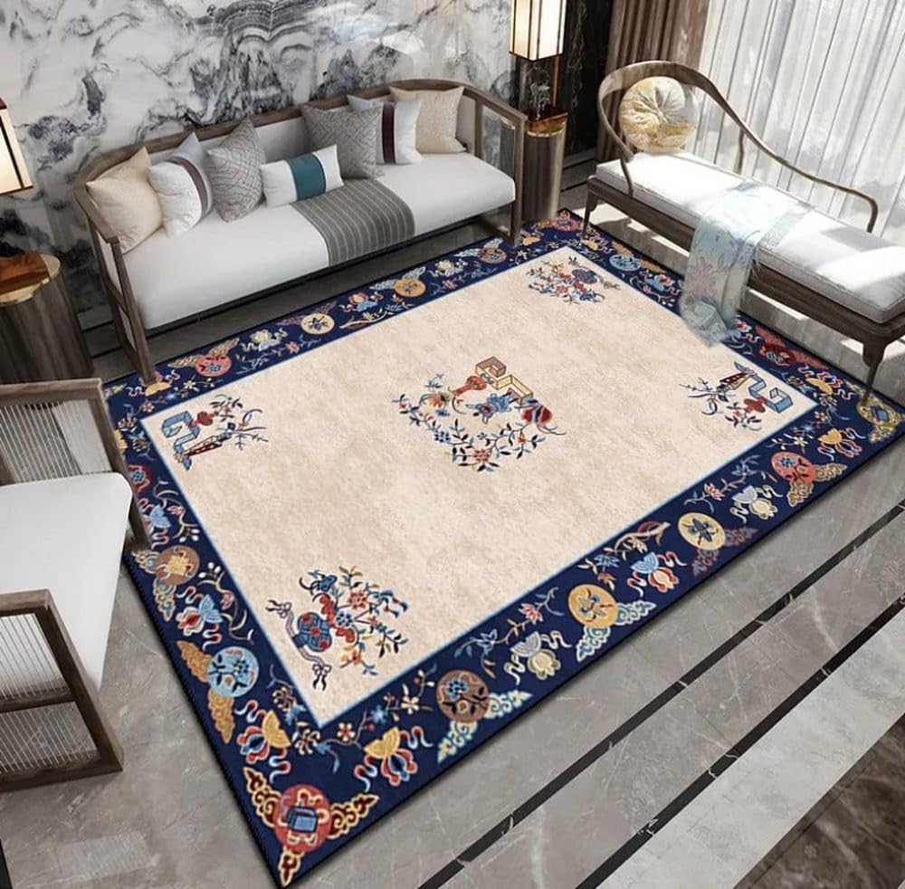 Tapis de salon artistique moderne et tapis de chevet de 60x90
