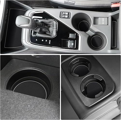 Vista 84 de Auovo Insertos para portavasos compatibles con Subaru Crosstrek Impreza 2024 2025, accesorios de silicona personalizados para portavasos de Rojo