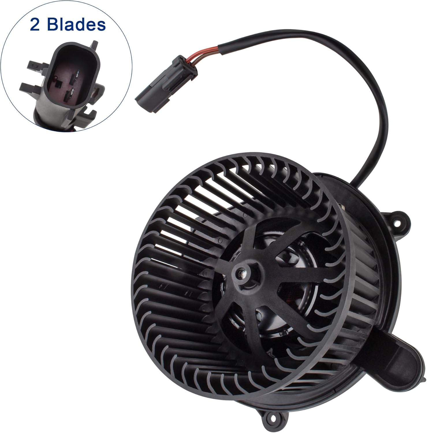 BOXI 700209 Front HVAC Blower Heater Motor w/Fan Cage Fits for Chrysler PT Cruiser 2006-2010 Wagon 2006-2008 Convertible / l4 2.4L / 5179476AA 75844 PM9208 PM9321