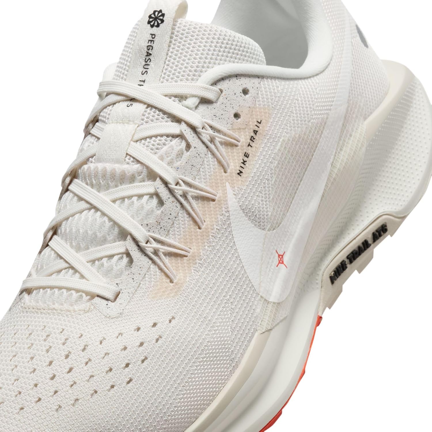 Nike Pegasus Trail 5 Men's Trail Running Shoes (DV3864-003, Phantom/Picante Red/Black/Sail) Size 10.5