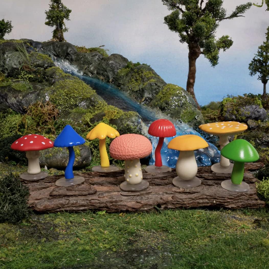 Mcphee A Collection of Set of Eight Soft Vinyl Mini Magical Mushrooms
