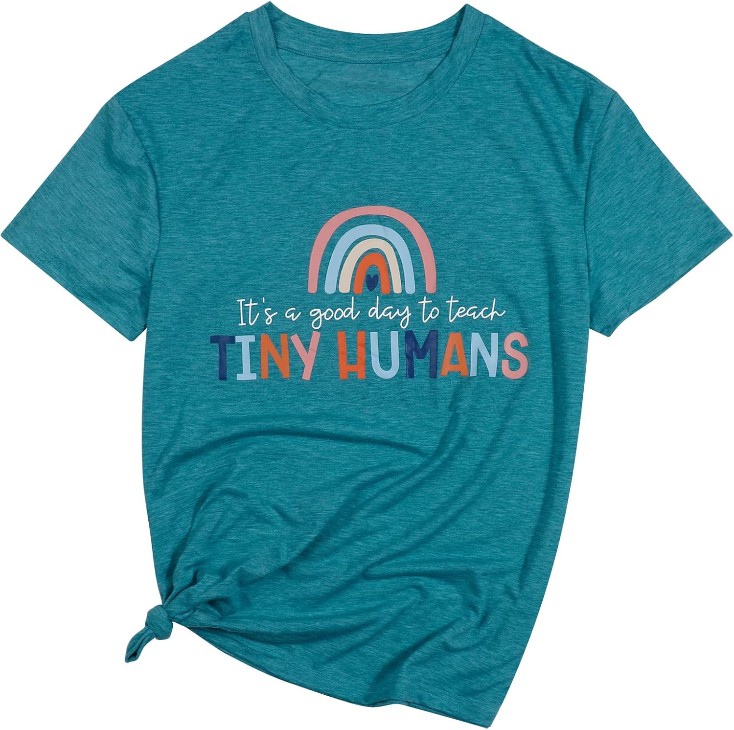 Preschool Teacher Tee Shirts for Women Teacher Life Shirts Rainbow Graphic Tops Funny Teachers Gift Teach Tshirt - Image 3