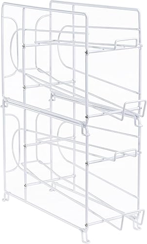 Miniatura 5 de SUFAUY - Organizador apilable para latas de refrescos y bebidas, paquete de 2 unidades para despensa o refrigerador, color blanco