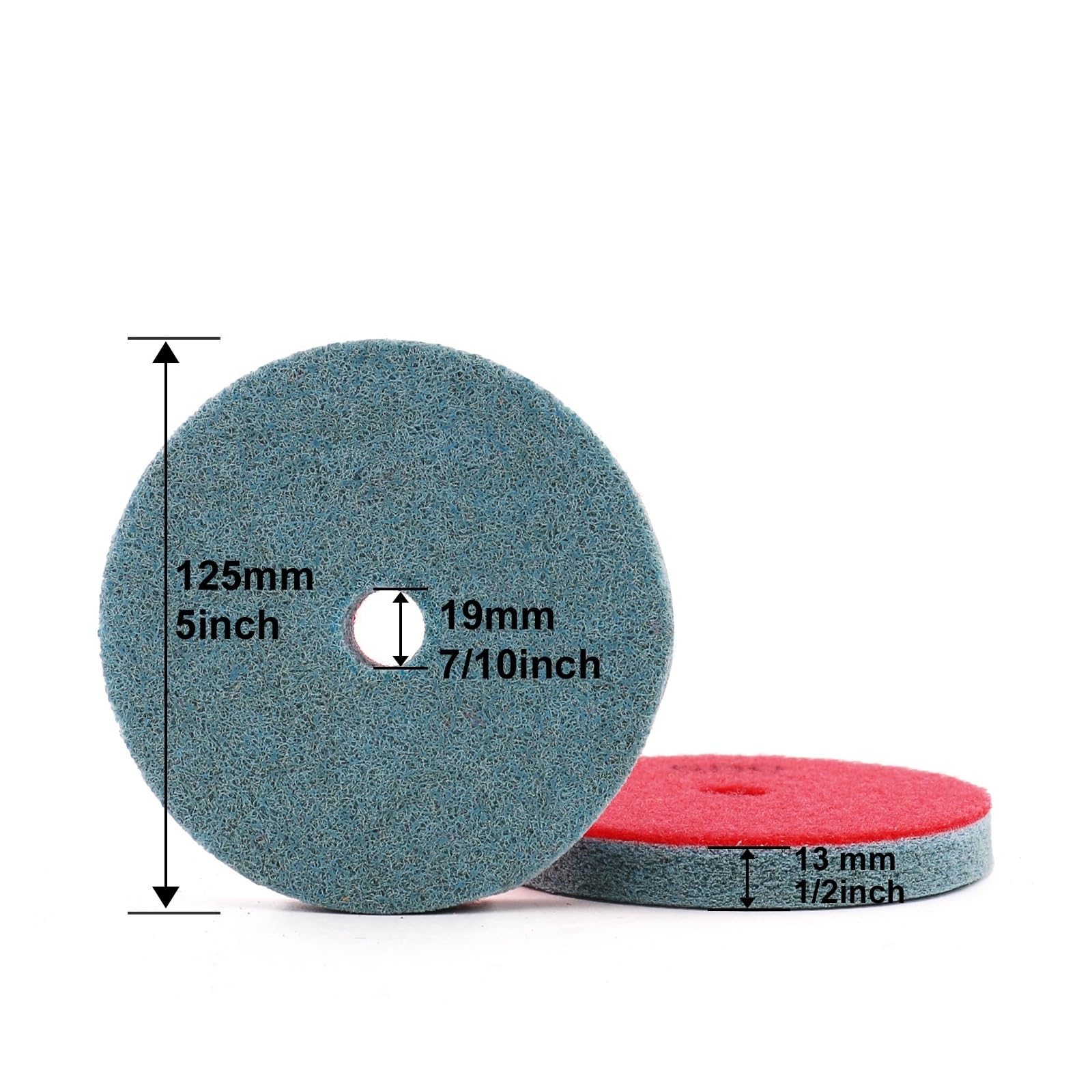 7 sztuk/zestaw 125mm 5 "gąbkowe podkładki polerskie marmurowy granit sztuczny kamień polerowanie urządzenia do czyszczenia tarcza szlifierska na mokro