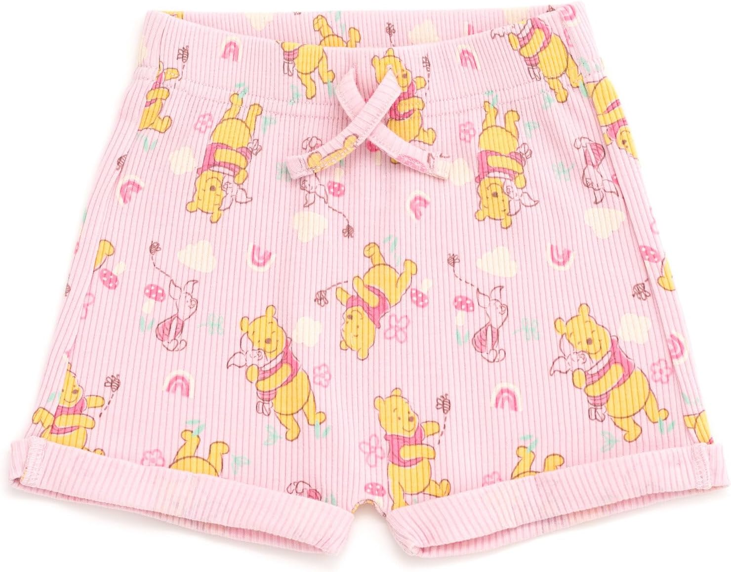 Disney Baby Girls Ribbed Bodysuit, Shorts and Headband 3 Piece Outfit Set Newborn to Infant Sizes (Newborn - 24 Months) - Image 4