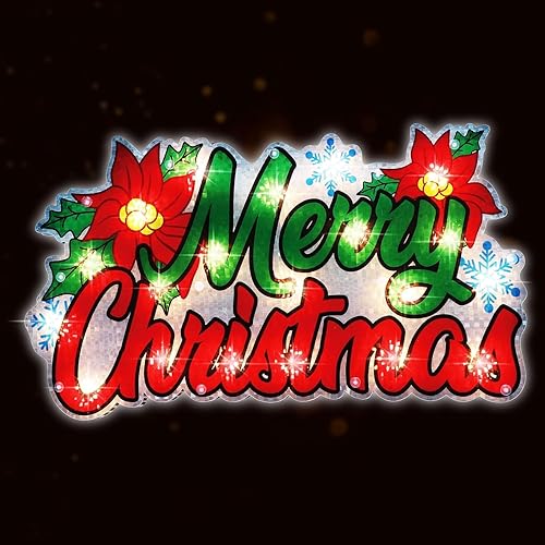 Miniatura 92 de LAMPHOME Silueta de ventana de Navidad con forma de copo de nieve de 17 pulgadas, 20 L, decoración para fiestas, hogar, patio, césped, jardín