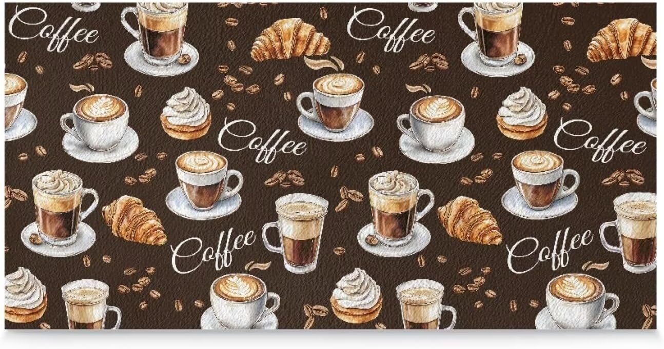 Dish Drying Mat for Kitchen Counter, Rooster Reusable Coffee Bar Mat, Absorbent Heat-Resistant Drainer Mats, Kitchen Drying Mat Easy Clean