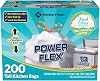 Members Mark Power Flex Tall Kitchen Drawstring Trash Bags 13 Gallon, 2 Rolls of 100 ct., 200 count total
