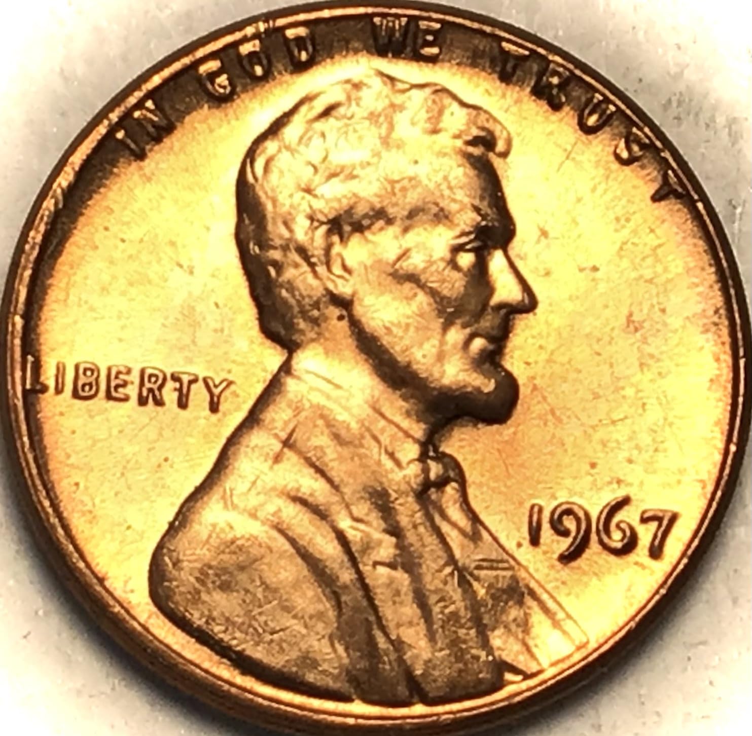 1967 P Lincoln Memorial Cent Red BU MS Penny Seller Mint State
