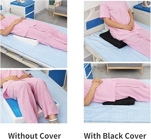 Vista 7 de Cojín para úlceras de cama para trasero, almohada de alivio de presión de fibra para respirar libremente, diseño de pendiente triangular