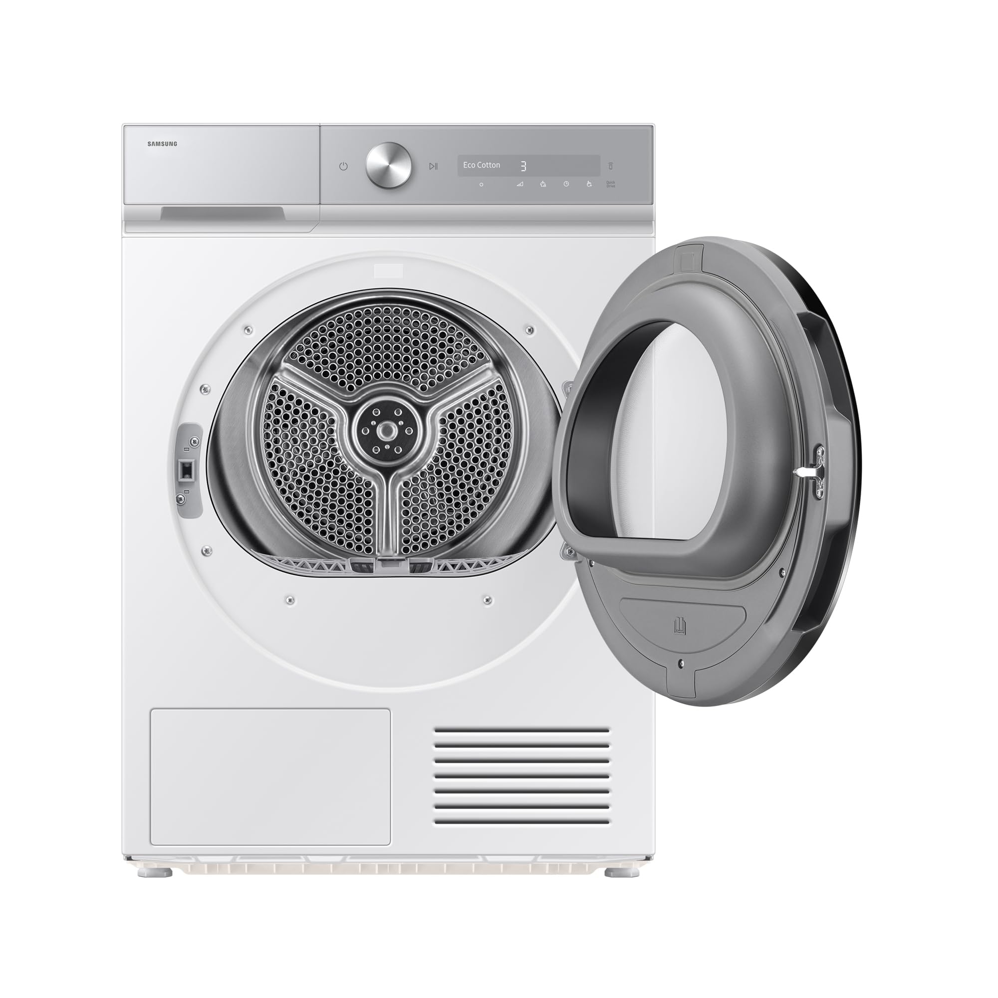 Samsung DV90DB8845GHU2 Wärmepumpentrockner DV8400D, 9 kg, EEK: A, AI Wäschetrockner mit Klartext-Display, AI Dry+, QuickDrive, SuperSpeed, Super Leise Programm, SmartThings-App, Weiß