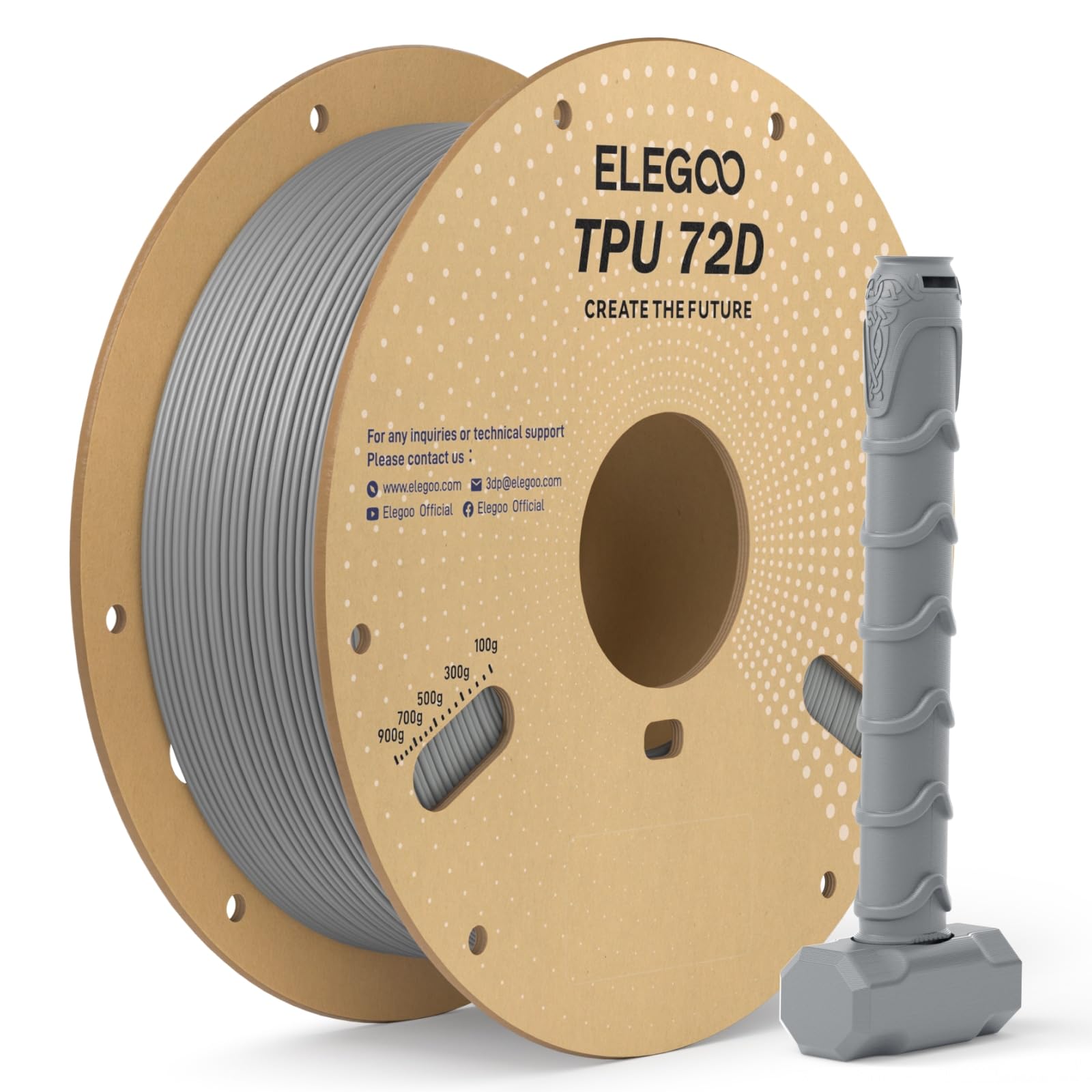 ELEGOO TPU Filament - Flexible 3D Printing -14