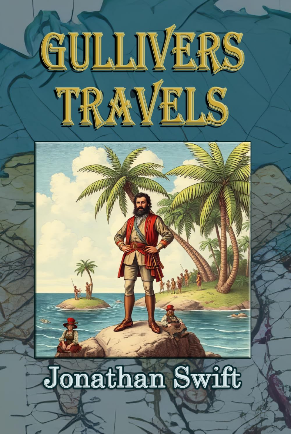 Gulliver's Travels: A Great Literature Classic from the Golden Age of Satire. Large Print Edition
