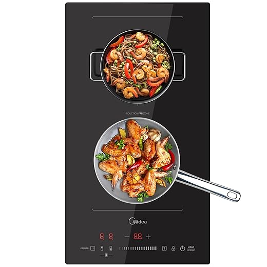 Midea COOKTOP 2 BOCAS DE INDUÇÃO BUILT IN FREEZONE