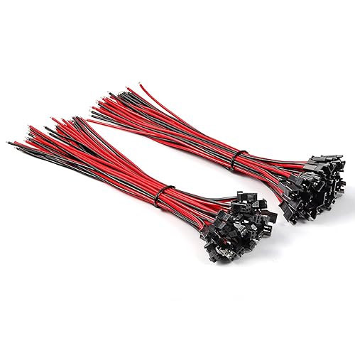 Miniatura 8 de Chanzon 20 pares de conectores Jst SM2.0.197 in de paso 20AWG para micro jack de 2 pines y cable de cobre estañado UL1007 de 5.9 pulgadas (5.9 in)
