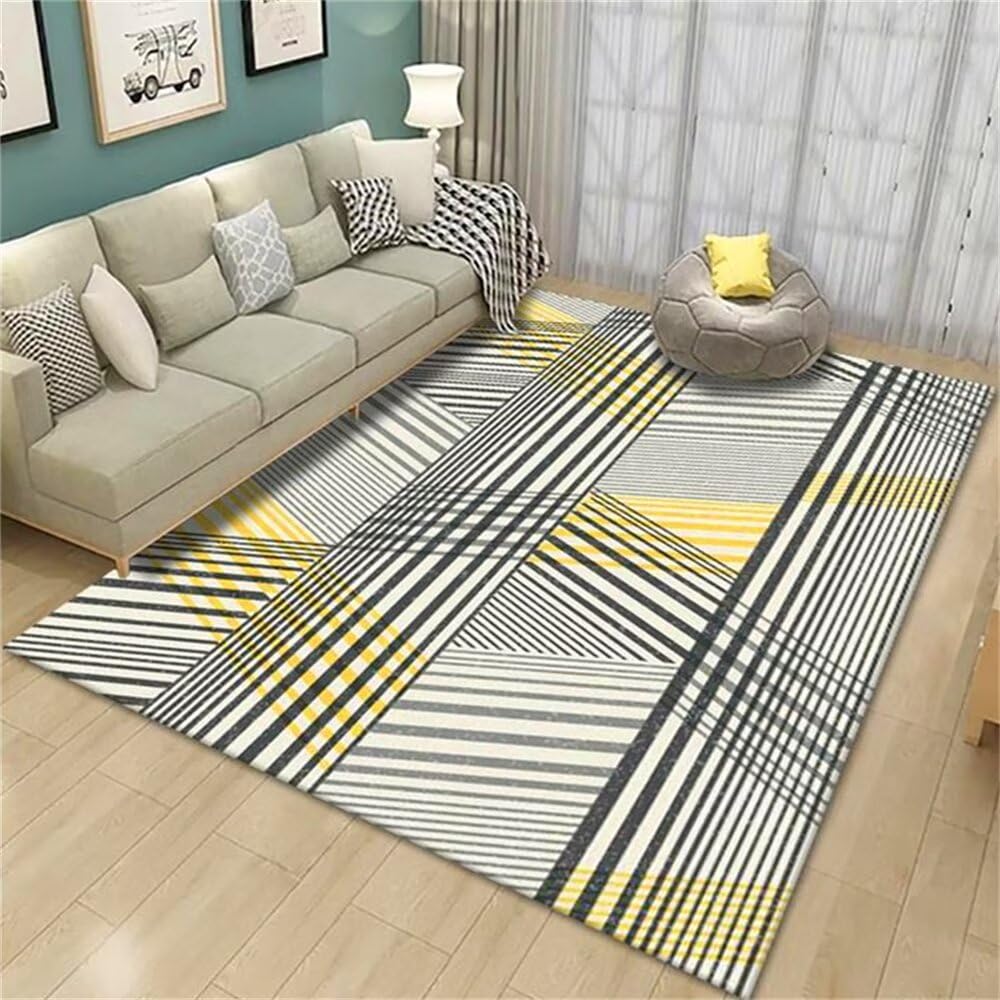 Tapis bureau de chambre isolation phonique tapis absorbant jaune gris
