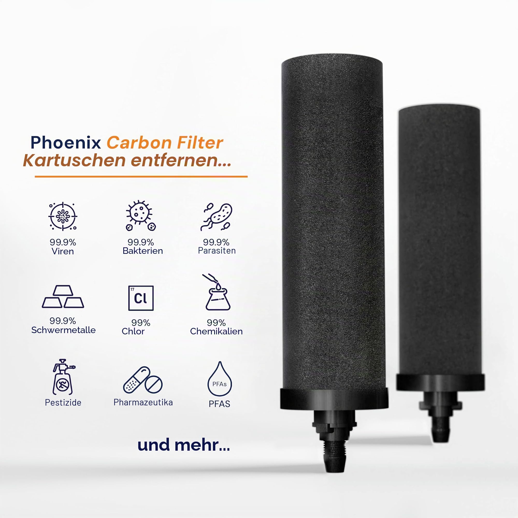 Phoenix Gravity 1 Liter tragbarer Wasserfilter