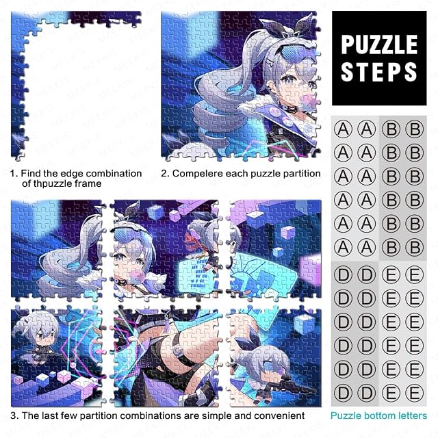 Foto 2 de 5 de Rompecabezas para Adultos Adolescentes Honkai Star Rail Silver Wolf Rompecabezas de 1000 Piezas para Adultos…