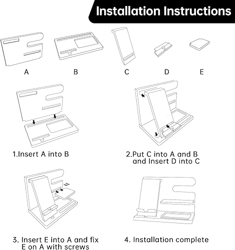 Miniatura 6 de Regalo para papá, regalo para marido, estación de acoplamiento de teléfono de madera, organizador para hombres, mesita de noche de cumpleaños,