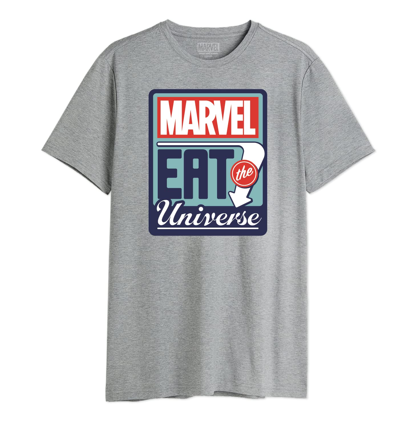 Marvel Men's T-Shirt, Melange Grey, XS