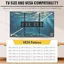 Caprigo Heavy-Duty TV Wall Mount for 26 to 55 Inch TV’s, Universal Fixed TV Mounting Bracket Wall Stand (M463) gallery image