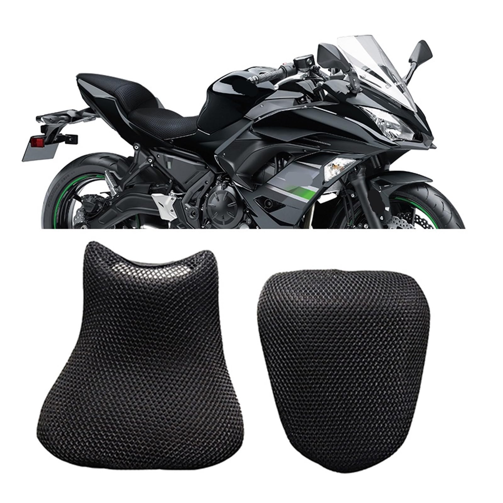 Coprisella Per Kawa&saki Z 650 Z650 Ninja650 Coprisedile Per Moto | Per Kawa&saki Z 650 Z650 Ninja650 Coprisedile Per Moto Cuscini Protettivi Sella Coperture In Rete Scooter