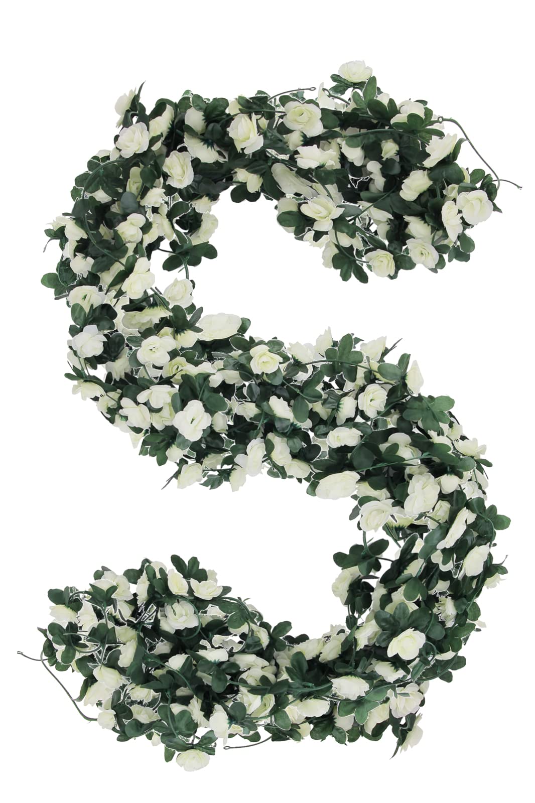 bloemenslinger, kunstbloemen, zijden bloemen, rozenslinger, hangende w