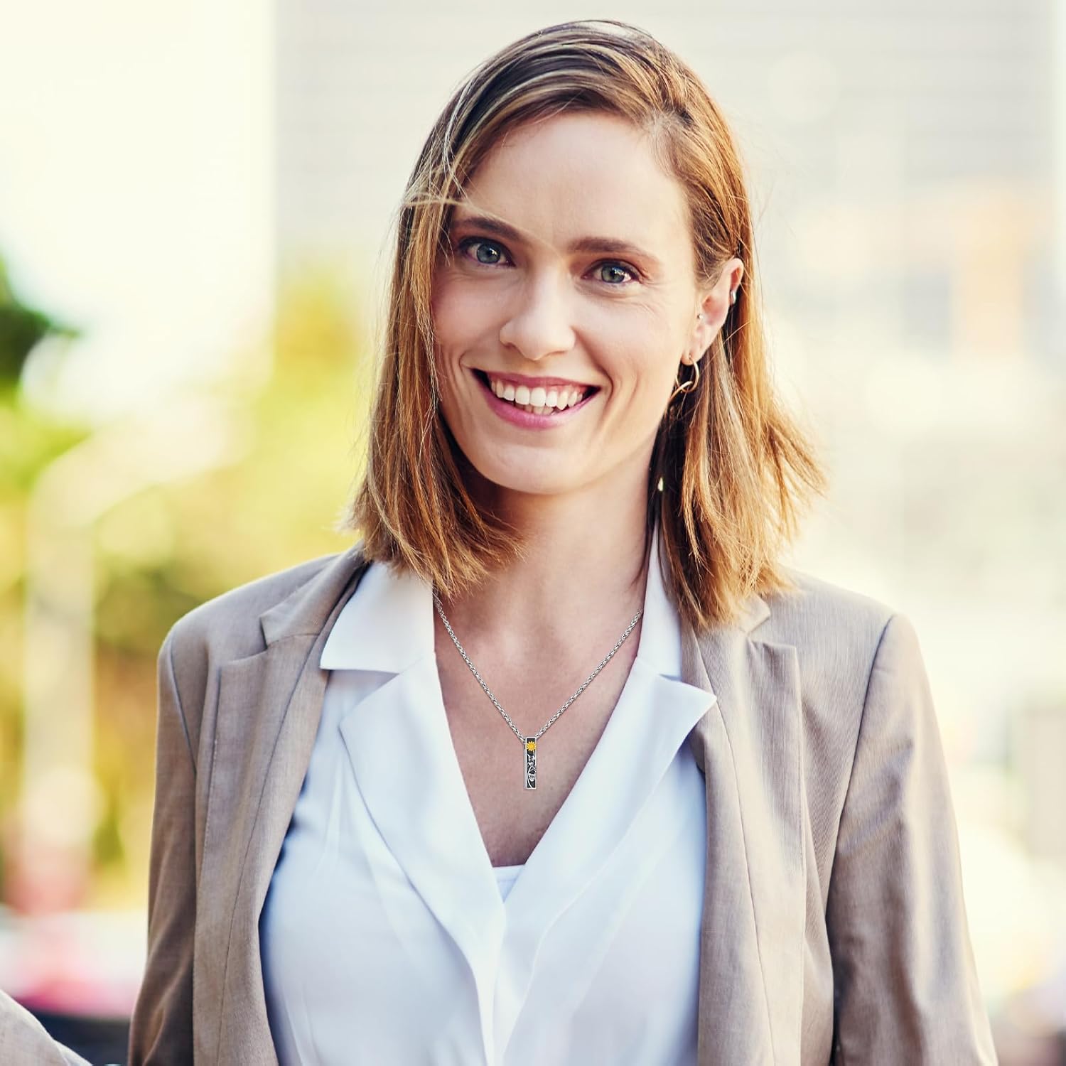 Cremation Jewelry for Ashes S925 Sterling Silver Sunflower Urn Necklace Memorial Ashes Keepsake Necklace - Image 4