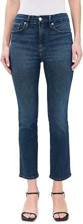 Good American Womens Good Legs Straight Jeans, Blue004, 2