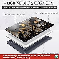 Vista 4 de CISSOOK Funda compatible con MacBook Air de 15 pulgadas 2023 2024 2025 2026 versión M5 A3448 M4 A3241 M3 A3114 M2 A2941, carcasa rígida de plástico