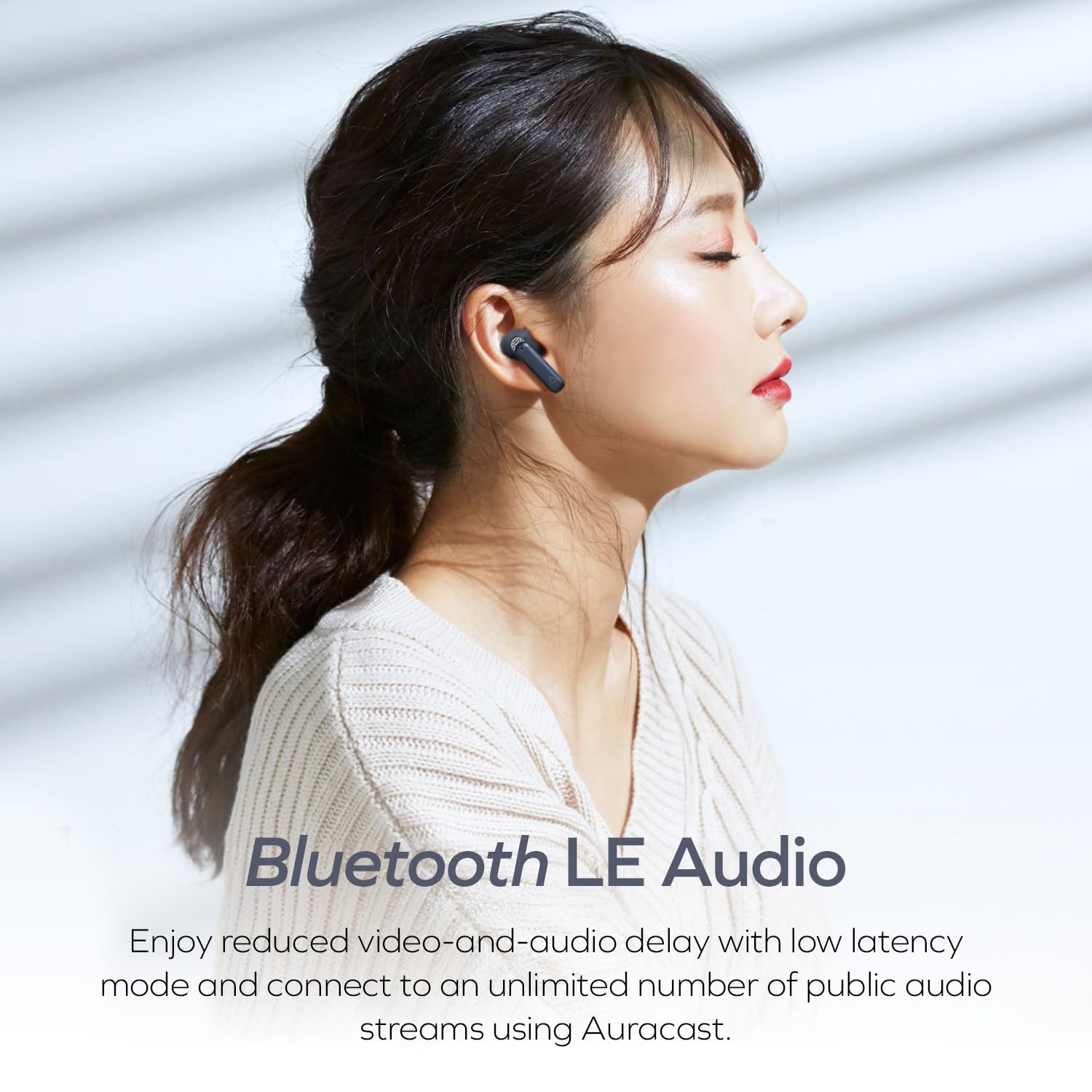CREATIVE Aurvana Ace Mimi Bezprzewodowe słuchawki dokanałowe TWS z personalizacją dźwięku Mimi i Bluetooth LE Audio