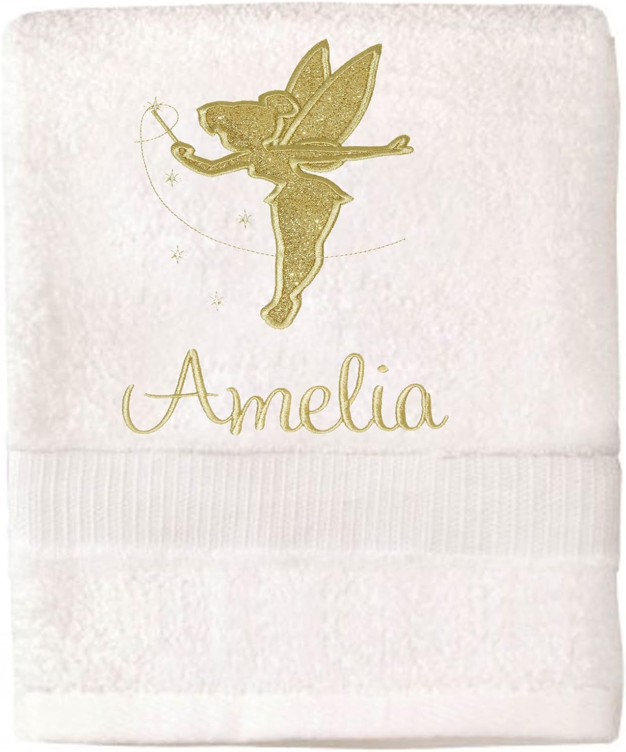 Personalised Disney Tinkerbell Bath/Beach Towel Amazon.co.uk Home