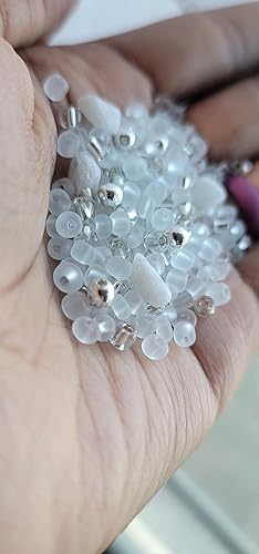 Miniatura 2 de Loc Sprinkles, mezcla de cuentas de cristal de piedra lunar, accesorios para el cabello con rastas, joyería Loc