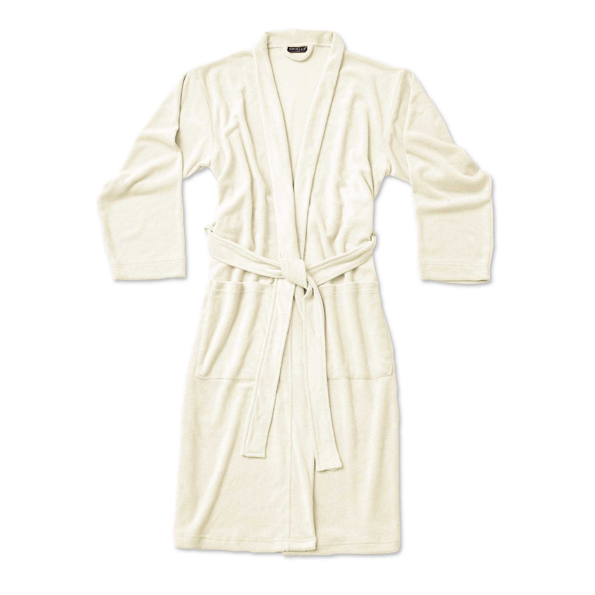 Brielle Home Terry Jersey Knit Bathrobe, Medium